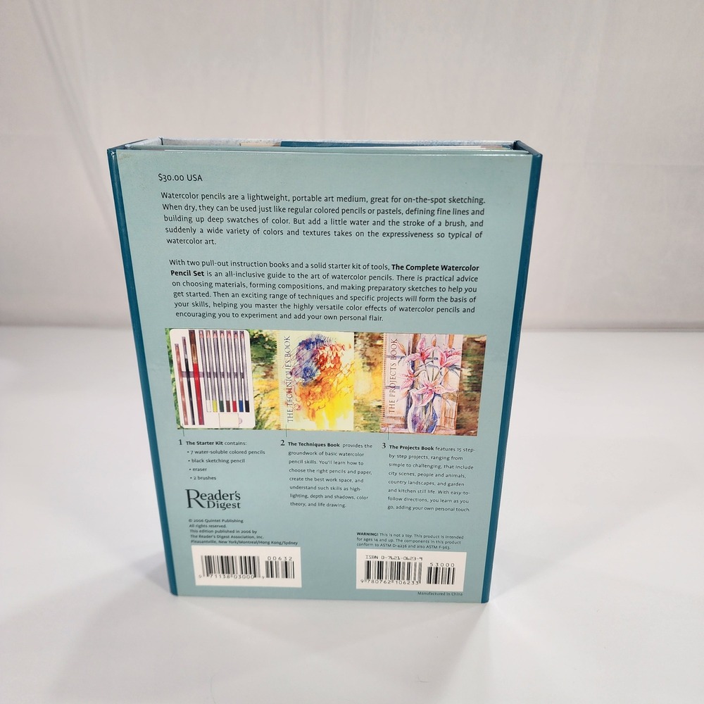 Readers Digest The Complete Watercolor Pencil Set Curtis Tappenden Art Kit Books - Picture 2 of 9